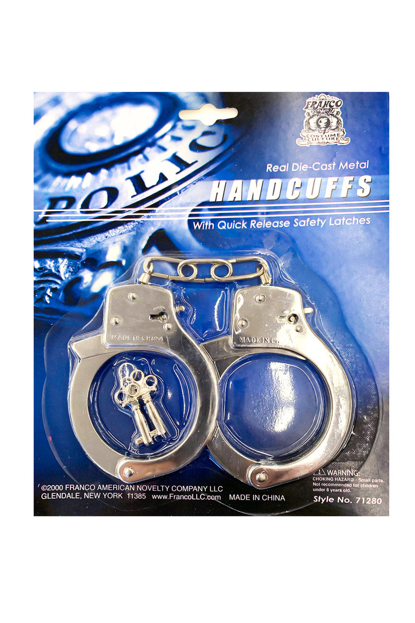 Menottes de policier Halloween en plastique