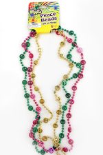 Collier de perles Peace sign pour Mardi Gras