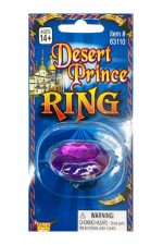 Bague costume oversize à pierre violette