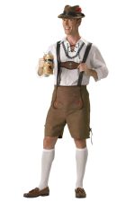 Costume Oktoberfest homme en lederhosen et chapeau