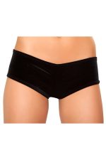 Short micro en velours noir