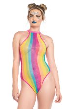 Body rayé arc-en-ciel