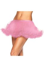 Jupon volanté court en chiffon