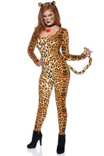 Costume cougar sexy 3 pièces imprimé animal