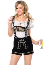 Costume lederhosen femme style bavarois