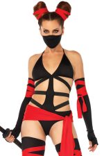 Costume ninja tueur femme 6 pièces