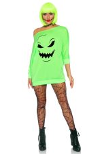 Robe jersey verte spooky Halloween