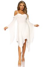 Robe costume en gaze de coton à manches cloche