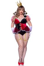 Costume reine rouge ravissante grande taille