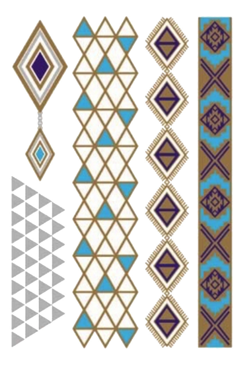 Tatouage éphémère doré Egyptien