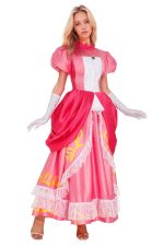Déguisement princesse Peach deluxe