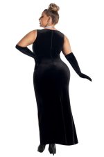 Costume Tiffany honey grande taille velours noir