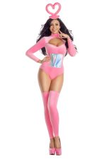 Costume teletubby rose sexy en velours