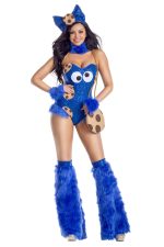 Costume créature cookie pailleté bleu