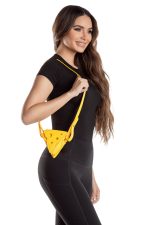 Petit sac fromage en vinyle jaune