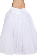 Jupon long blanc volumineux