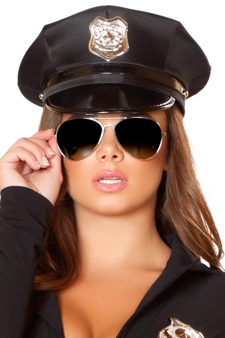 Chapeau policier sexy avec badge – Image 2
