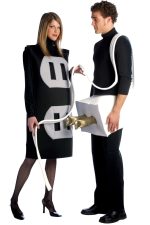 Costume prise et fiche électrique pour couple