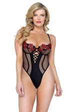 Teddy brodé rose en tulle