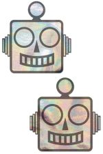 Cache-tétons robot holographiques