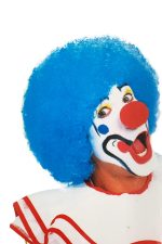 Perruque clown bleue