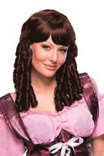 Perruque costume marron foncé