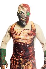 Tablier de docteur morbide avec masque et gants