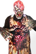 Tablier boucher sanglant Halloween avec masque et gants