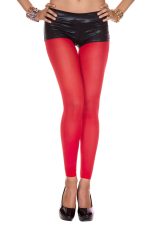 Collants capri opaques rouges tendance