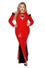 Costume vampire gothique rouge grande taille