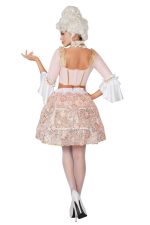 Déguisement Marie-Antoinette rose brodé