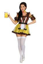 Costume Oktoberfest sexy en spandex et organza