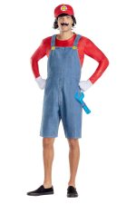 Costume rouge gamer homme