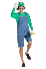 Costume gamer vert pour homme