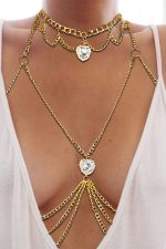 Harnais chaîne cœur glamour