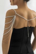 Bijou corps drapé aux épaules multiples
