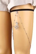 Jarretière chaîne serpent sexy