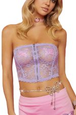 Ceinture chaîne papillon métallique