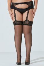 Bas autofixants à jarretelles intégrées