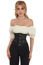 Corset résille grande taille underbuste