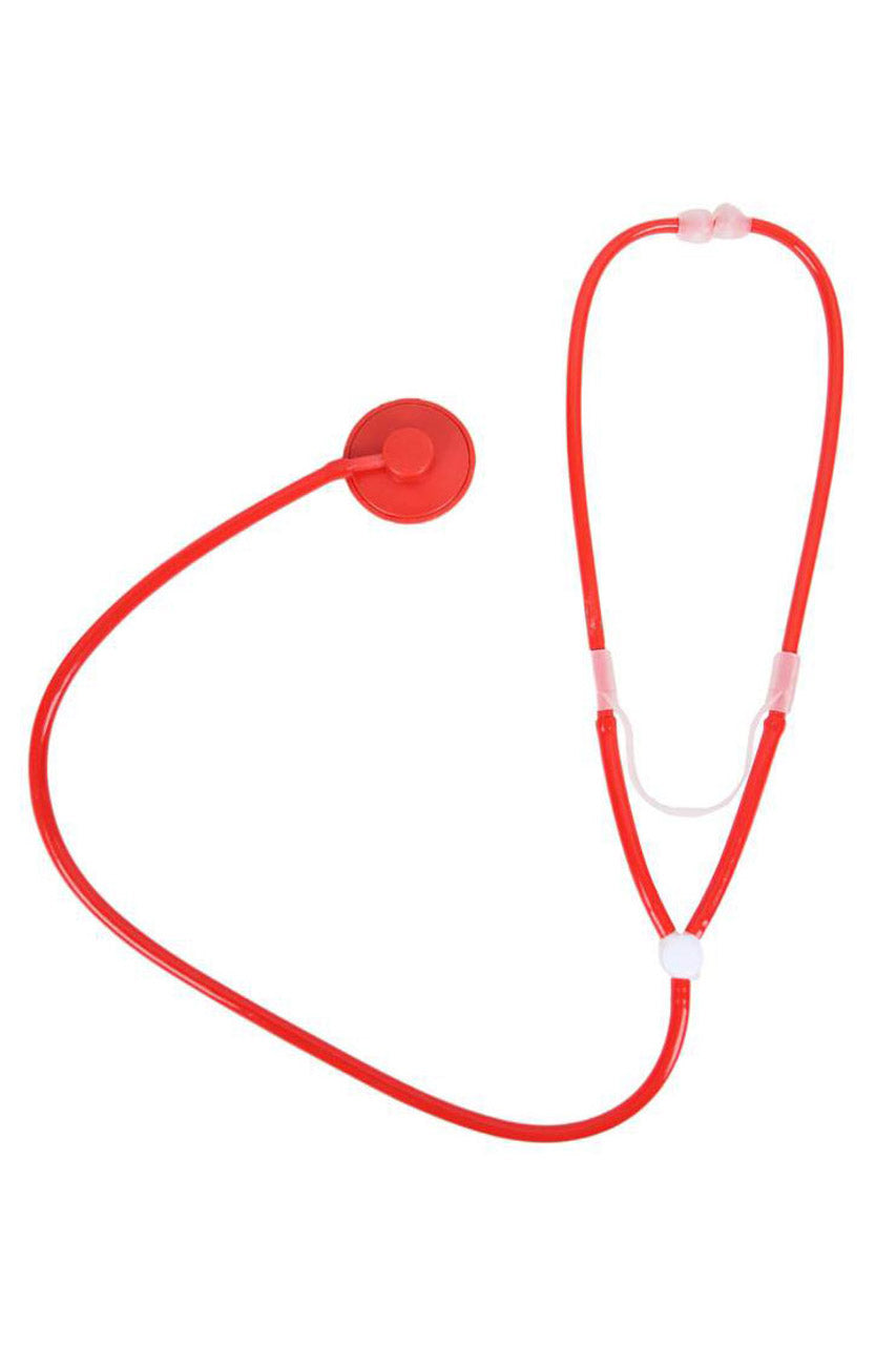 Stéthoscope jouet rouge pour infirmière – Image 3