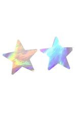 Cache-tétons irisés en forme d’étoile