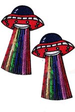Cache-tetons UFO pailletés waterproof