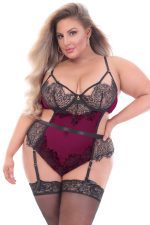 Body dentelle et mesh grande taille Forever Yours
