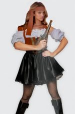 Pirate mini robe sexy velours et satin