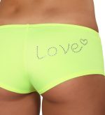 Shorty sexy à strass Love