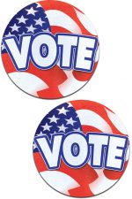 Cache-tétons Vote USA adhésifs