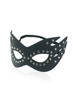 Masque œil de chat simili cuir clouté