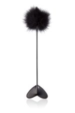 Paddle cœur noir à plume tickler