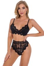 Ensemble lingerie taille plus Lucky en dentelle